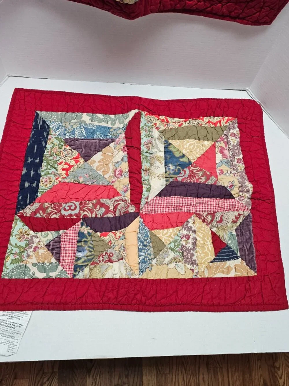 2 Pottery Barn Bandana Patchwork Standard Sham Pillow Cover Quilt 26 X 20
